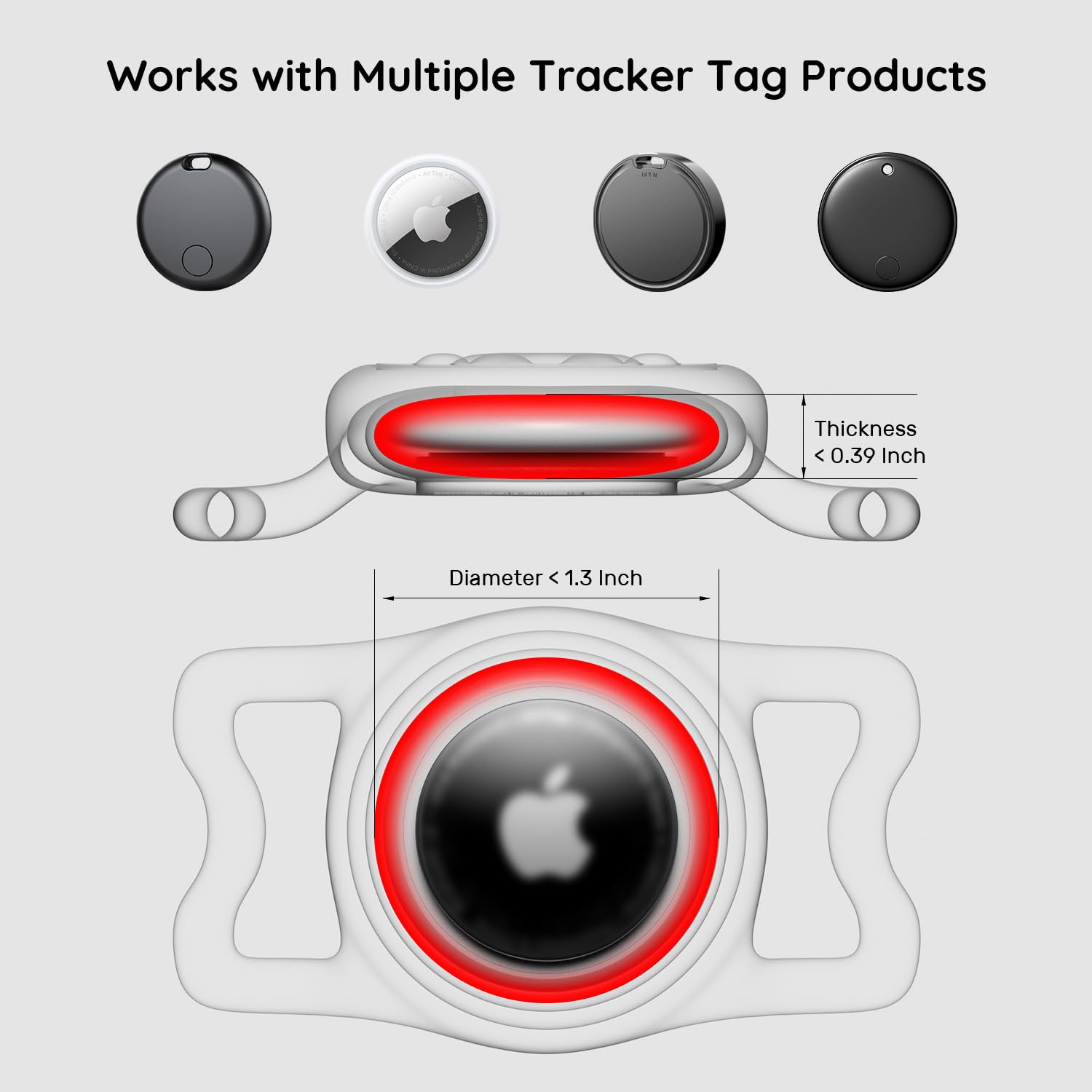 Waterproof AirTag Collar Holder