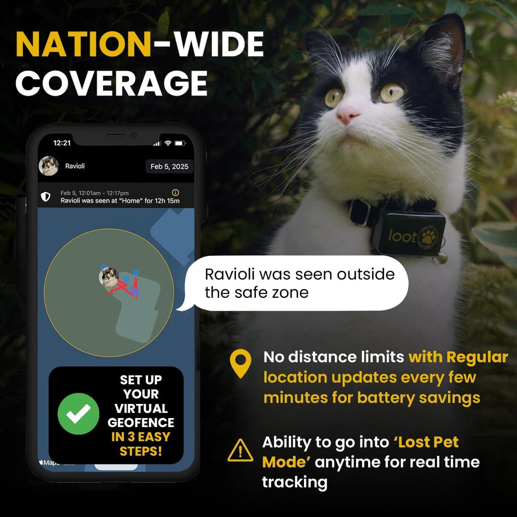 Smart GPS Cat Tracker Collar