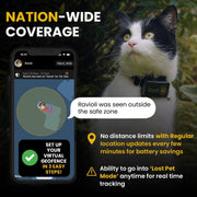 Smart GPS Cat Tracker Collar