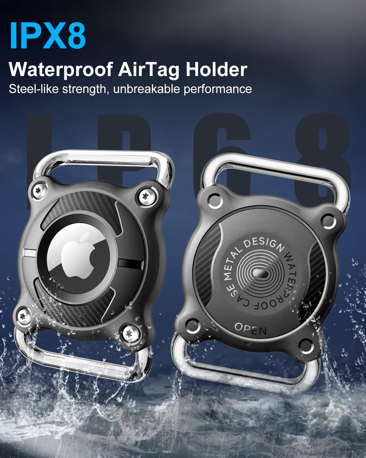 Waterproof AirTag Dog Collar Holder
