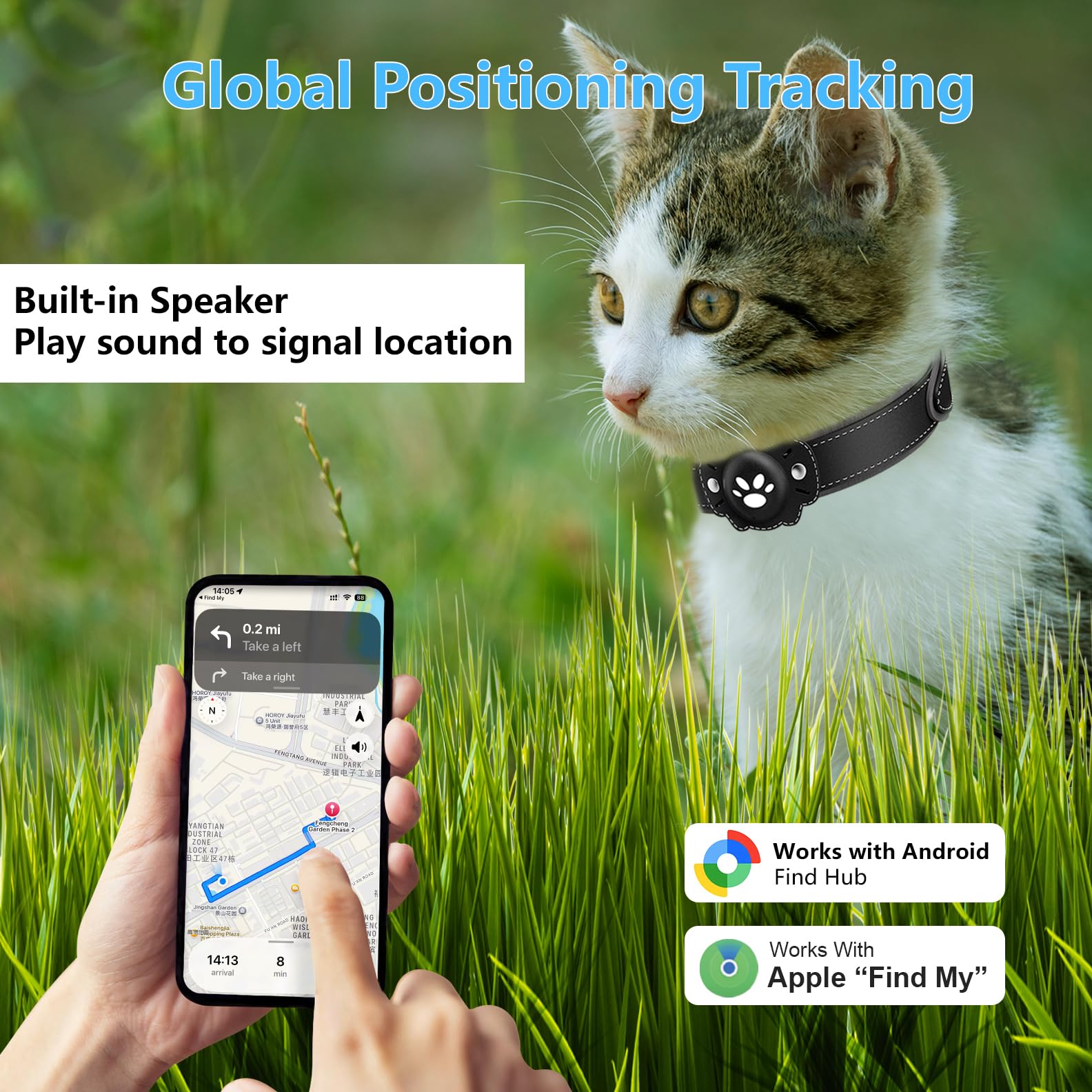 GPS Cat Tracker Collar
