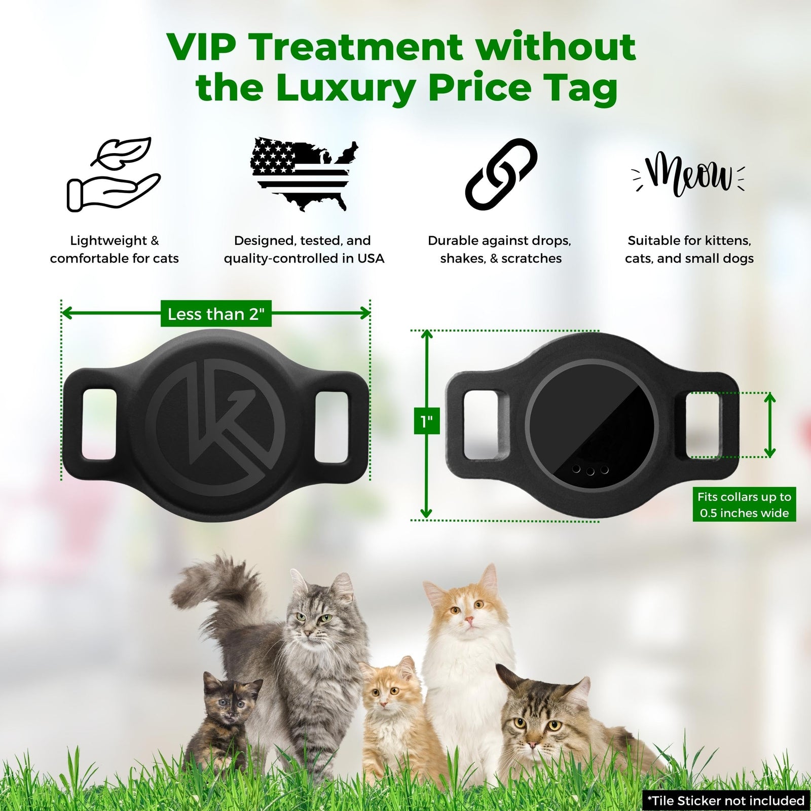Tile Tracker Cat Collar