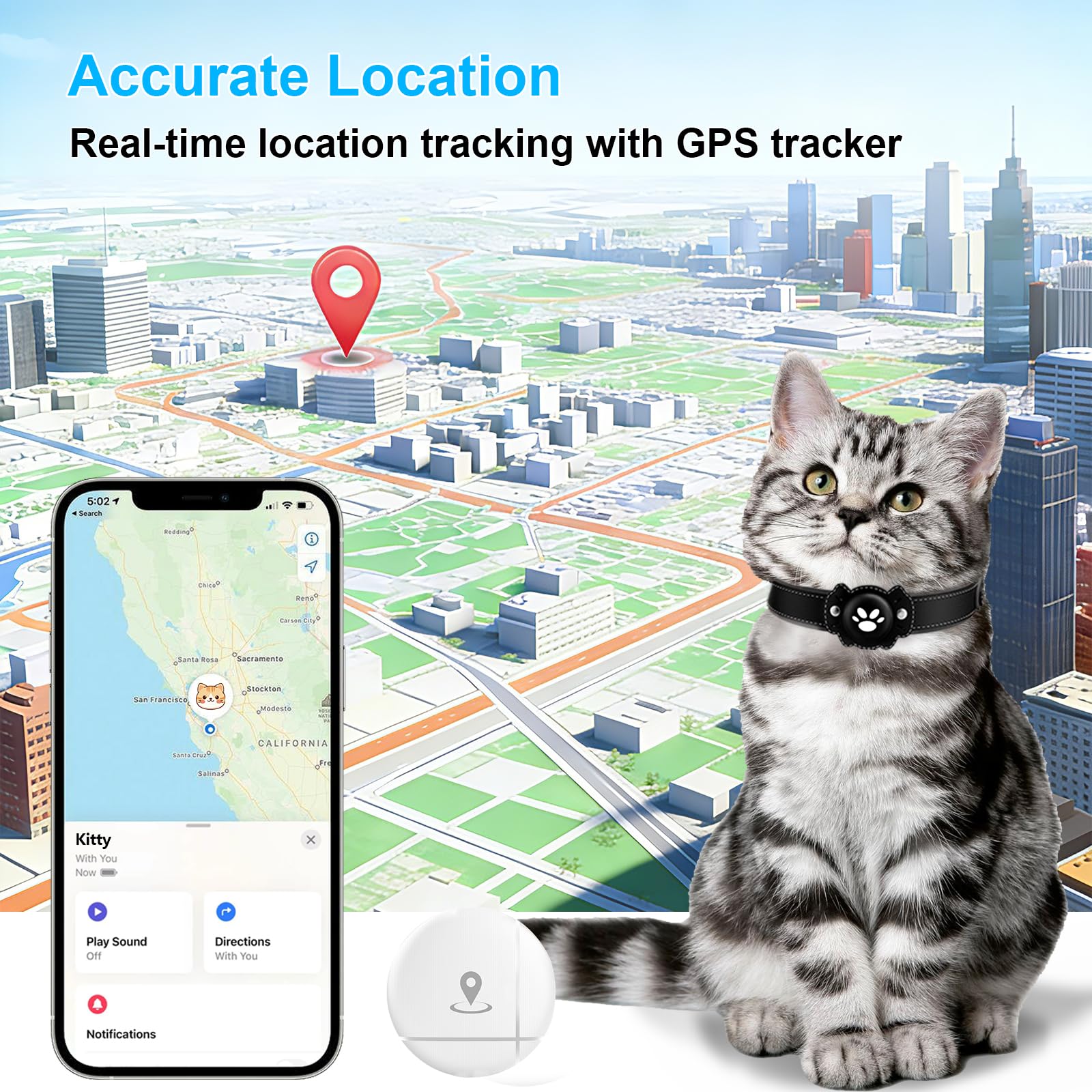 GPS Cat Tracker Collar