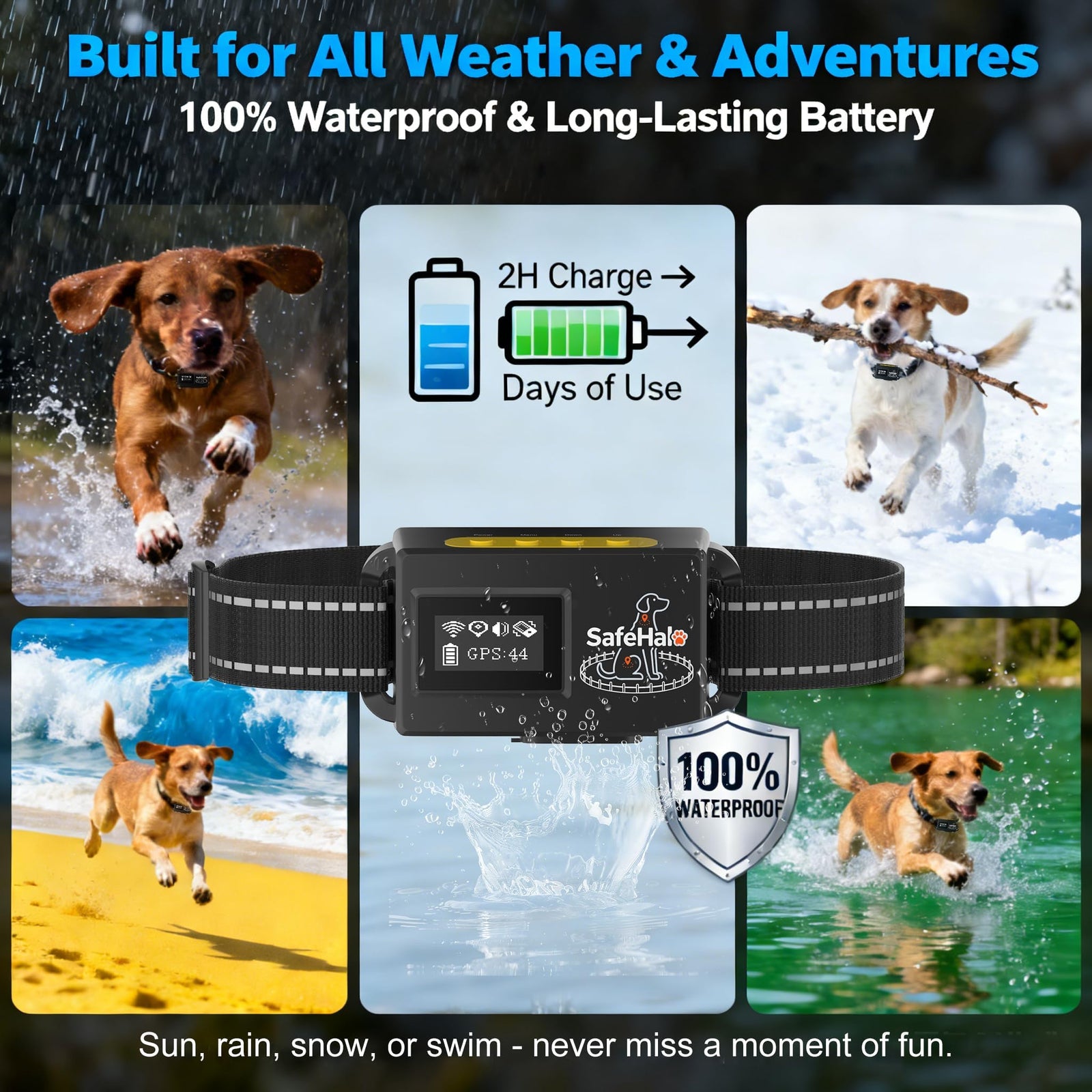 Wireless GPS Dog Fence Collar