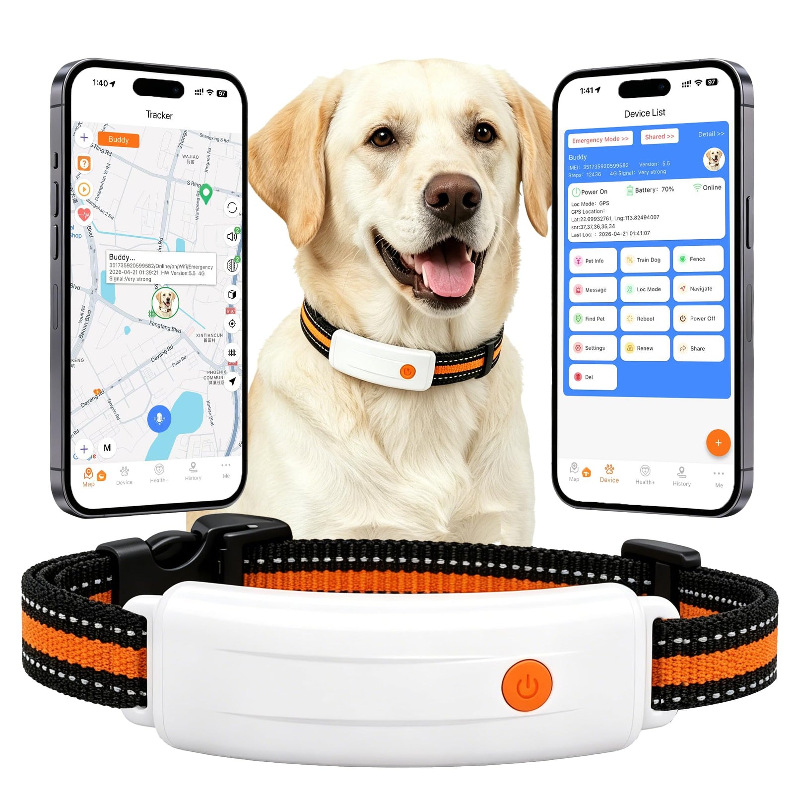 Smart GPS Pet Tracker Collar
