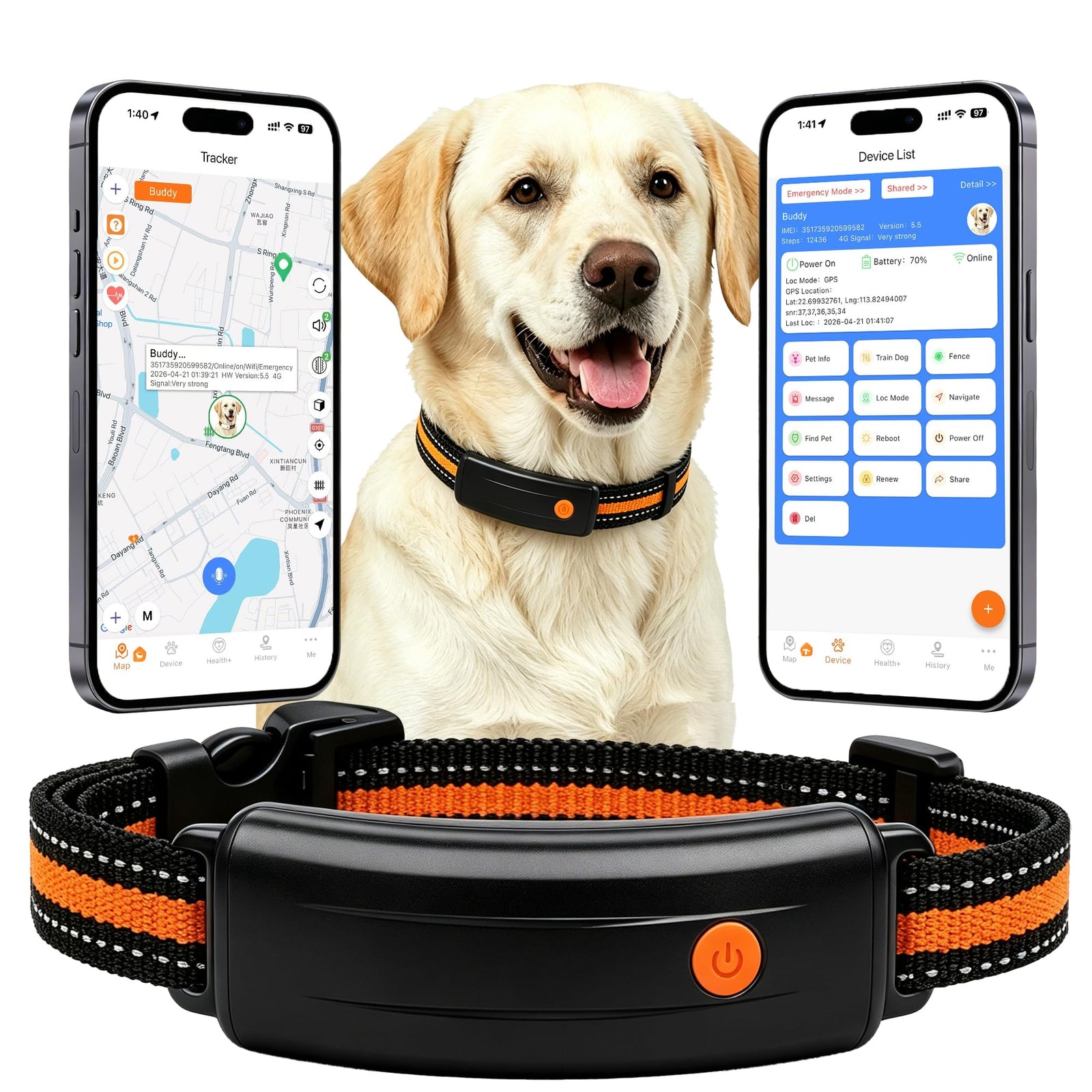 Smart GPS Pet Tracker Collar