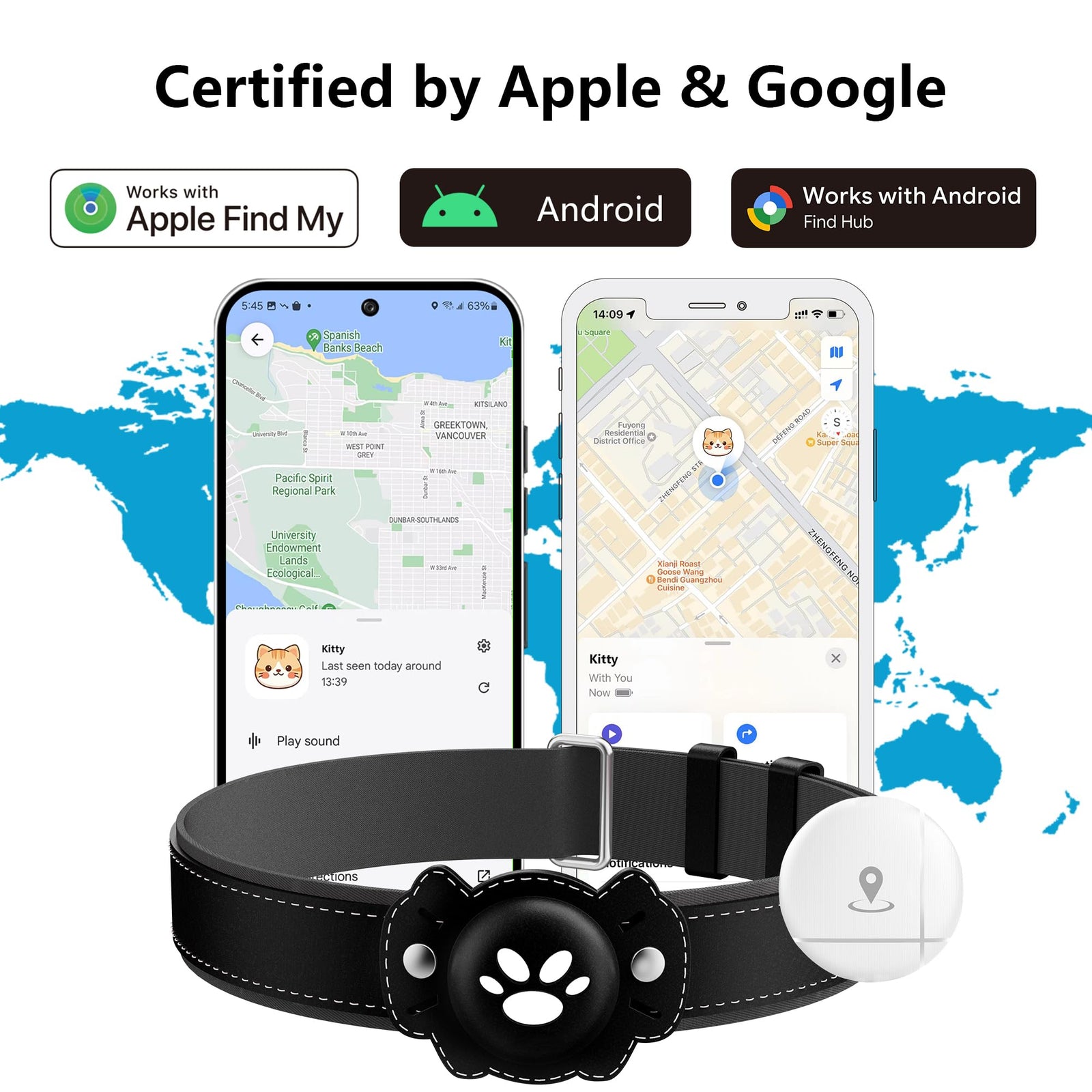 GPS Cat Tracker Collar