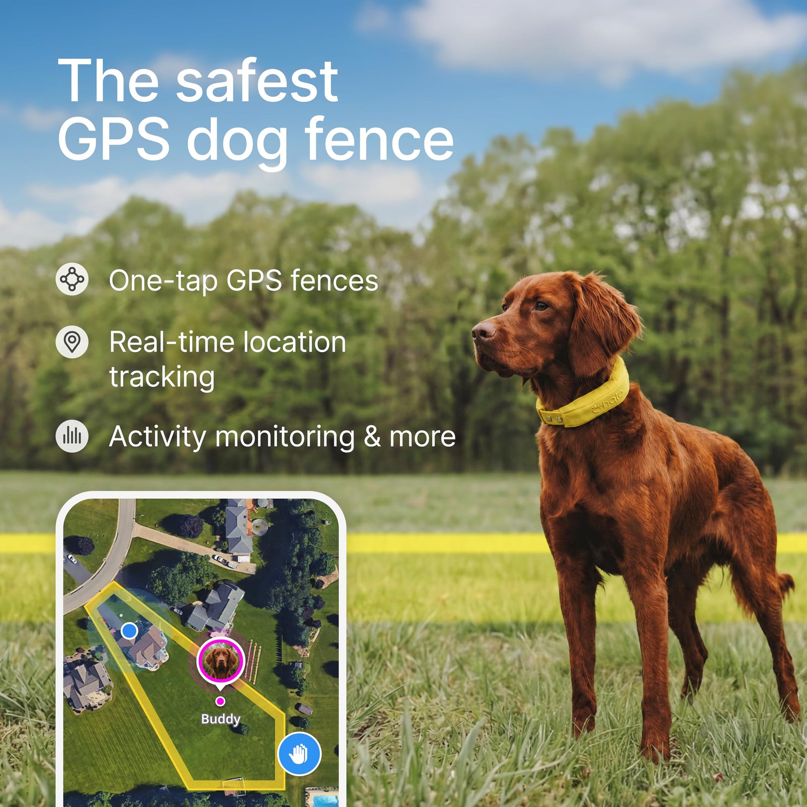 Wireless GPS Dog Fence Collar