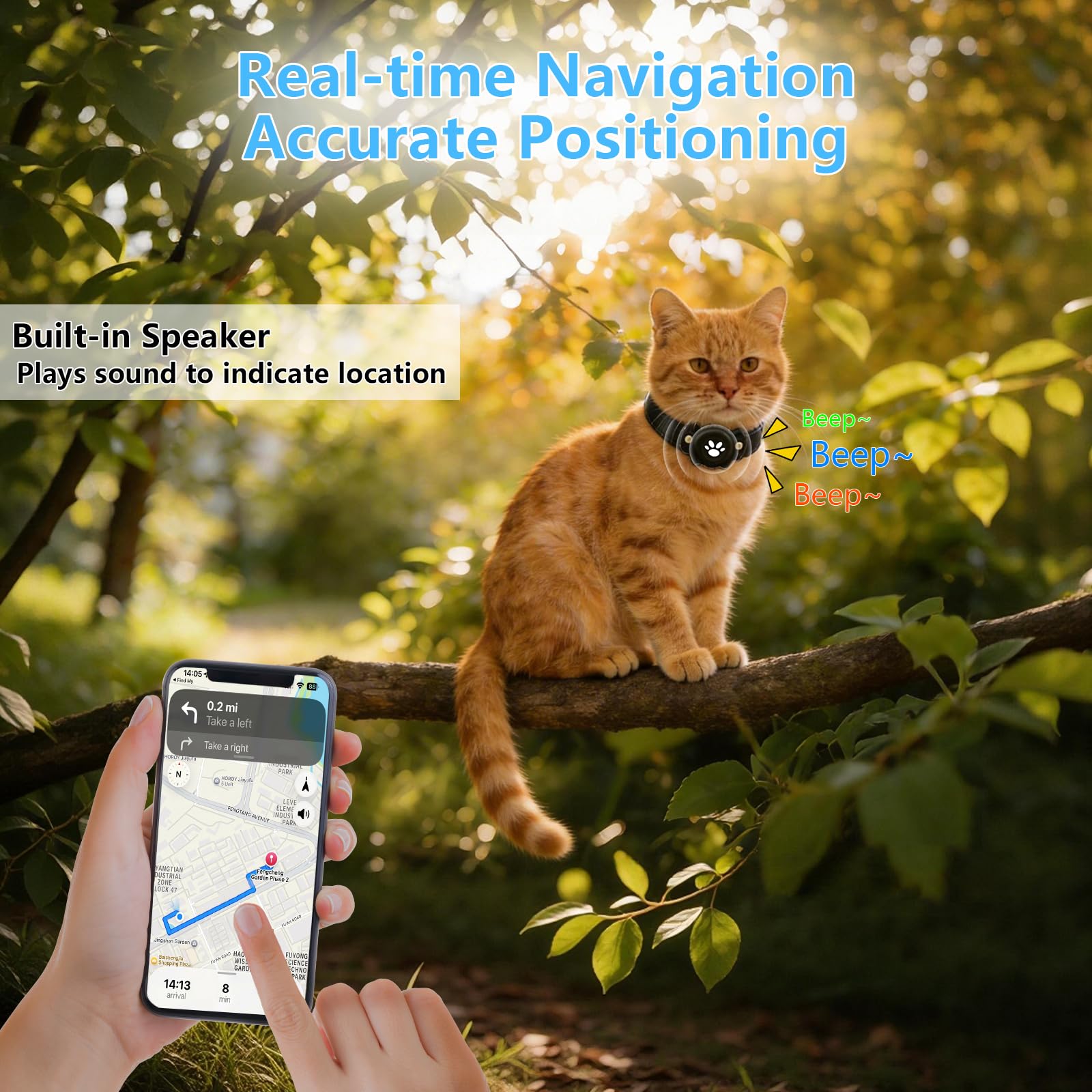 GPS Cat Tracker Collar